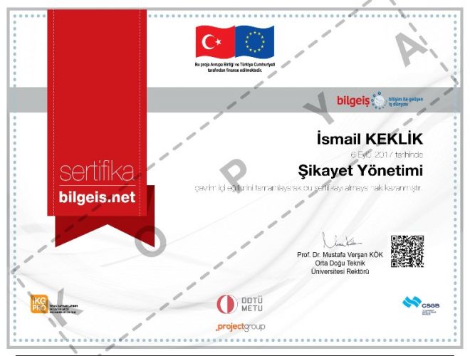 Şikayet Yönetimi