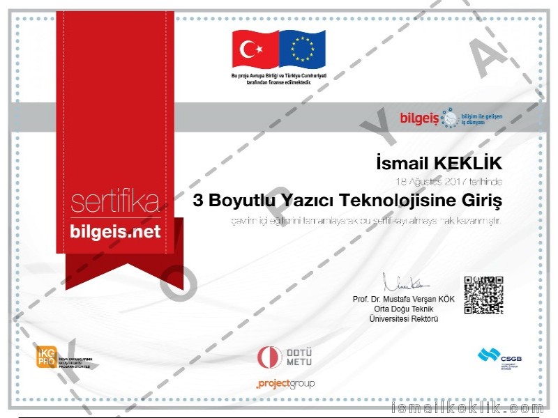 3 Boyutlu Yazıcı Teknolojisine Giriş