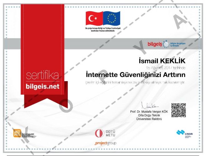 İnternette Güvenliğinizi Arttırın