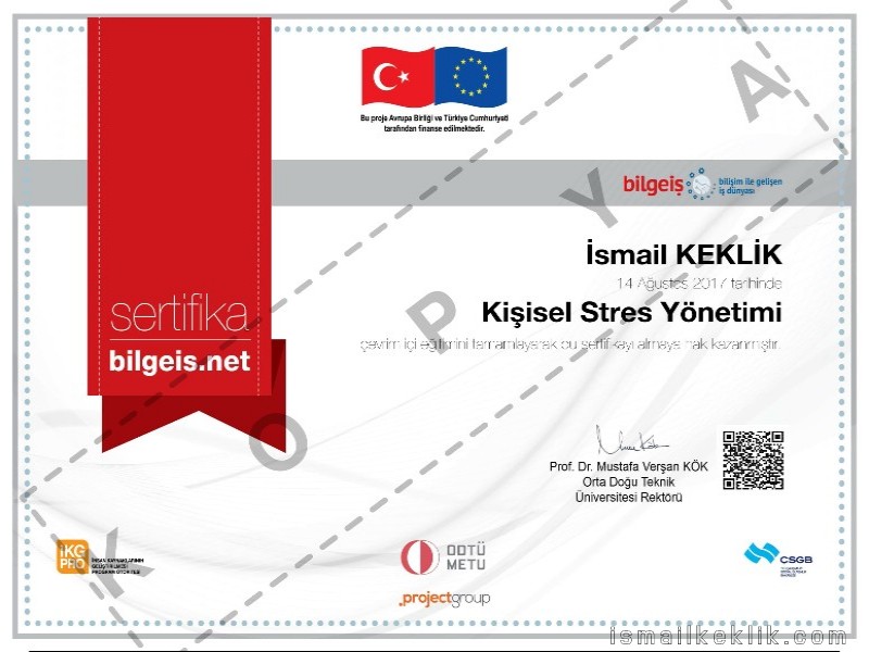 Kişisel Stres Yönetimi